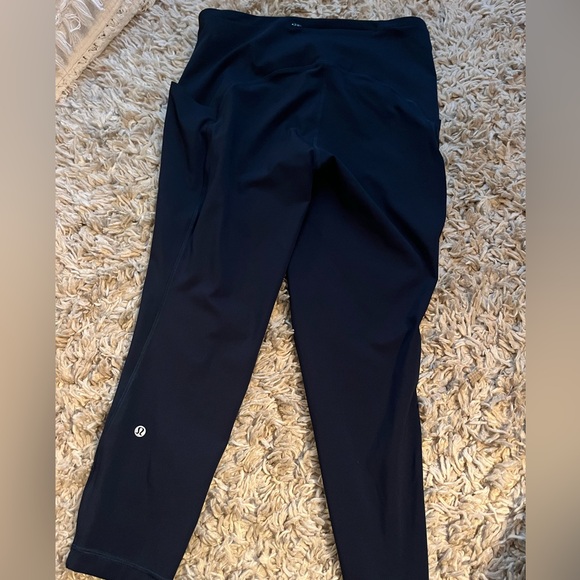 Lululemon Navy blue leggings with pockets. Only worn a couple times. - Picture 2 of 2